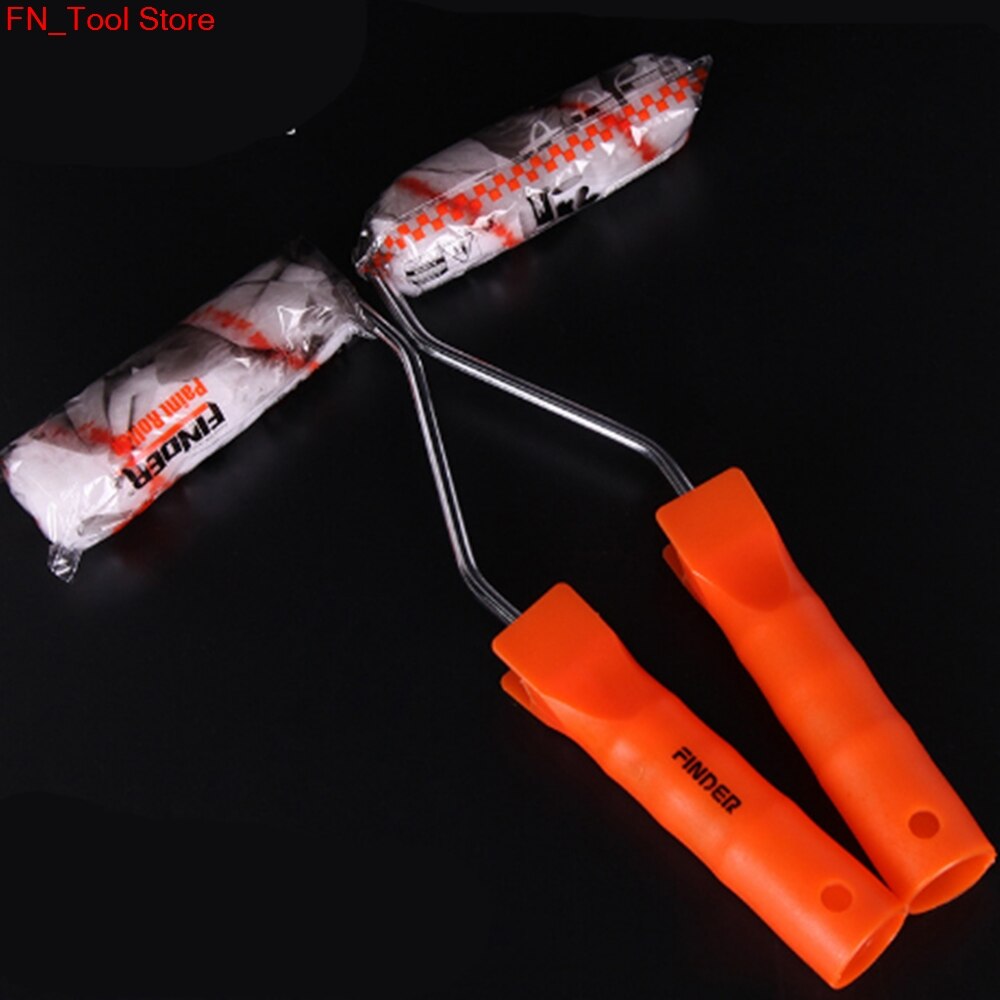 ѷ 귯 4 ġ ª ڵ  Ʈ 귯  ׸ Ʈ ѷ./Roller brush 4 inch short handle roll paint brush polyester paint roller wholesale.